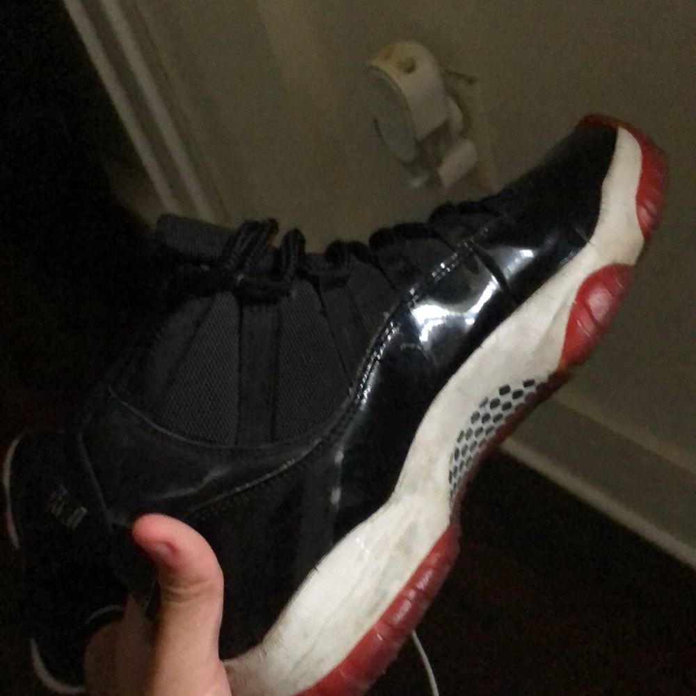 Jordan Black and Red Sneakers